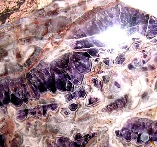 Schlottwitzer Amethyst, geschnitten und geschliffen